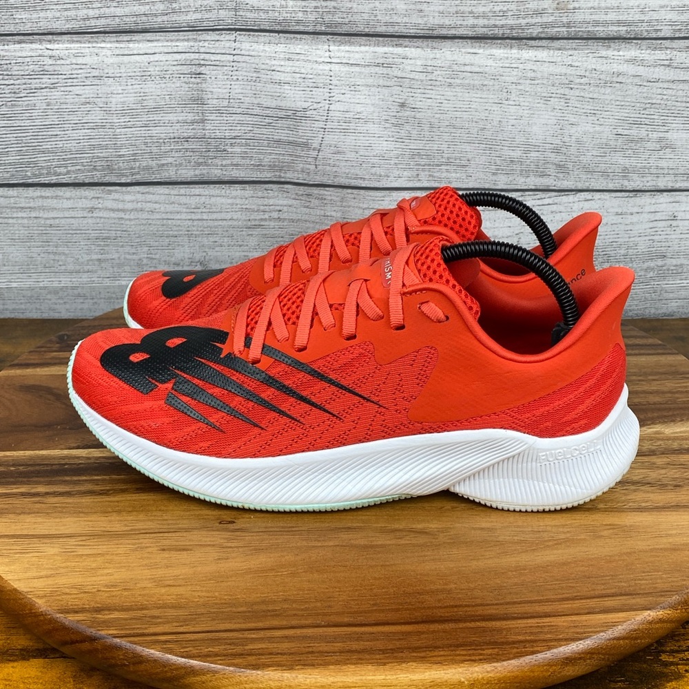 New Balance Men's Red and Black Athletic Running Shoes